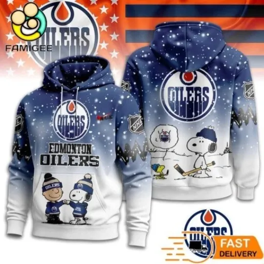 Discover Edmonton Oilers Ice Hockey Snoop All Over Print 3D Hoodie