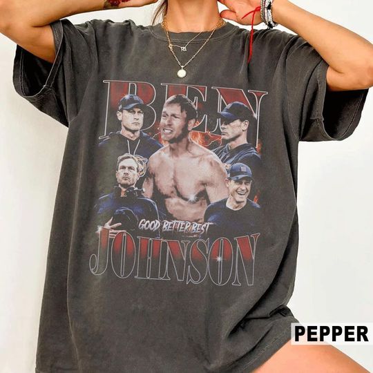 Discover Ben Johnson Vintage Graphic T-Shirt, Retro Football Coach Tee, Comfort Colors Washed Shirt, Good Better Best Ben Johnson Shirt
