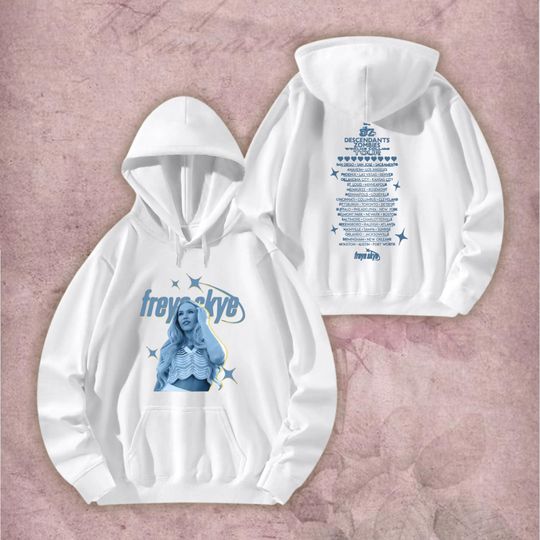 Discover Descendants Worlds Collide Tour Shirt 2sided, Freya Skye Rise of Red Tee, 2025 Festival Concert Merch