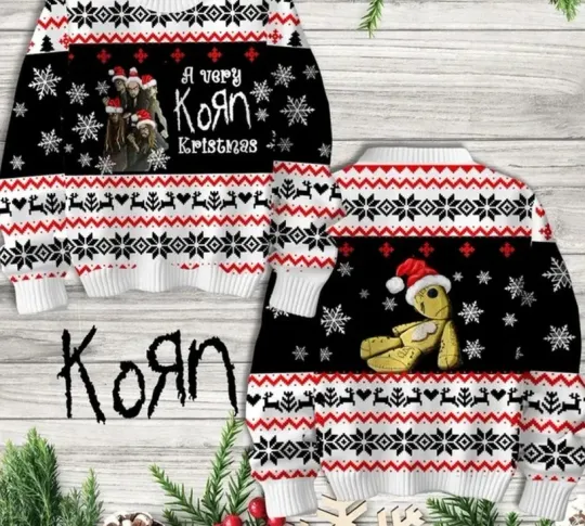 Discover Korn Rock Band A Very Korn Kristmas Christmas Ugly Sweater