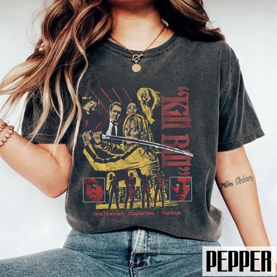 Kill Bill Vintage Movie Shirt, Beatrix Kiddo Retro Film Tee, Quentin Tarantino Graphic Tshirt