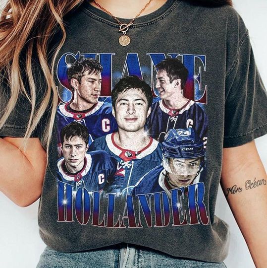 Discover Shane Hollander Bootleg Vintage Shirt, Hollander Retro Tee, Heated Hockey Rivalry Graphic Shirt