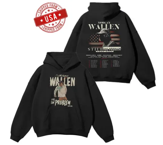 Discover Wallen Western Hoodie Still the Problem Tour 2026 Double Sided Hoodie
