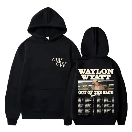 Discover Waylon Wyatt Out Of The Blue Tour 2026 Double Sided Hoodie