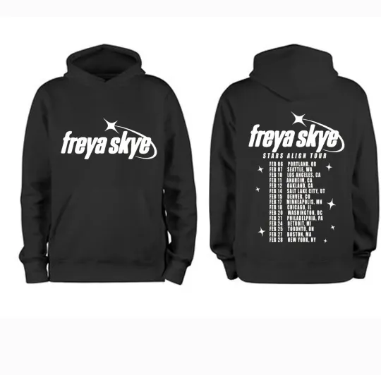 Freya Skye Stars Aling Tour 2026 Double Sided Hoodie