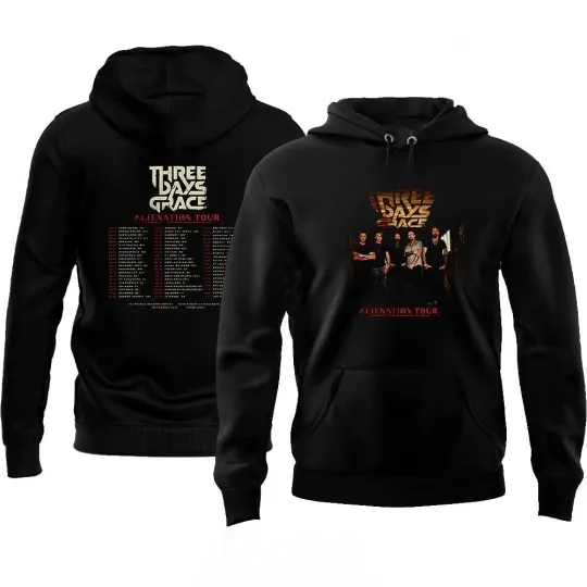 Discover Three Days Graces Alienation tour 2026 North America Tour Hoodie Or T-shirt