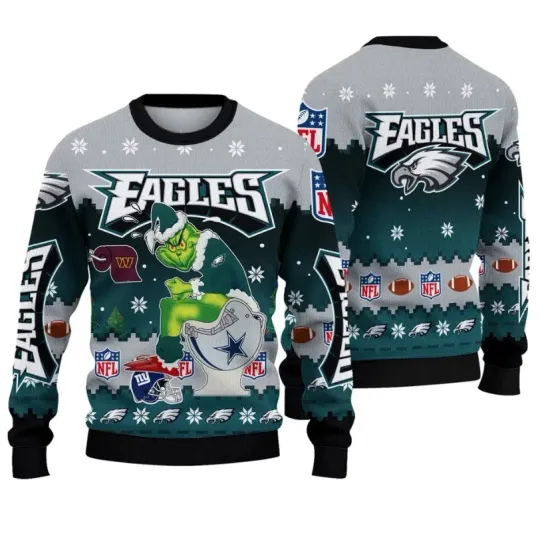 P.Eagles Funny Christmas Ugly Sweater
