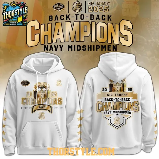 Midshipmen College Hoodie 3D 2025 Consecutive Wins Cup Fan Gear