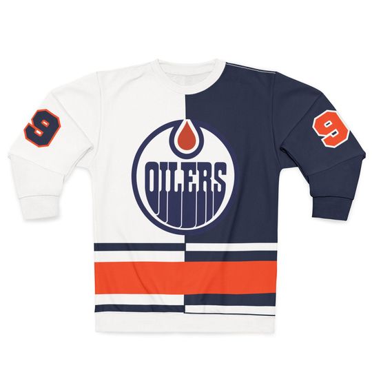 Discover Wayne Gretzky Edmonton Hockey Sweater - Retro Sports Sweatshirt, Gift for Hockey Fans, Athletic Apparel, Hockey Team