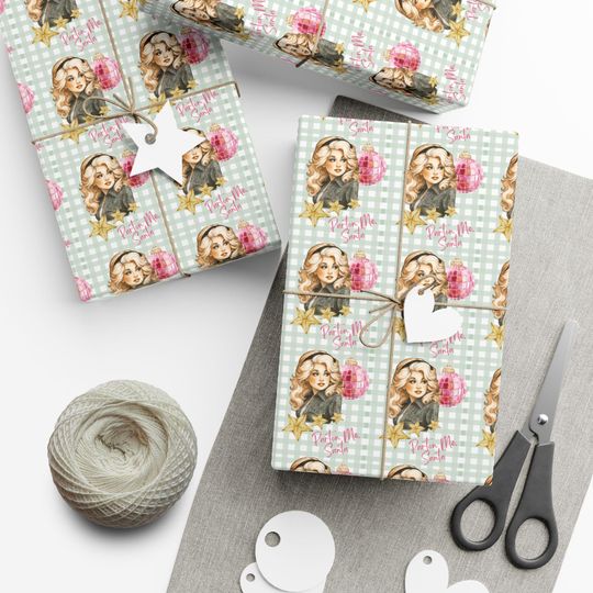 Discover Vintage Dolly Parton Christmas Wrapping Paper