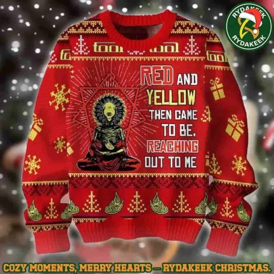 Discover Tool Band Red And Yellow The Game To Be Christmas Ugly Sweater Hot