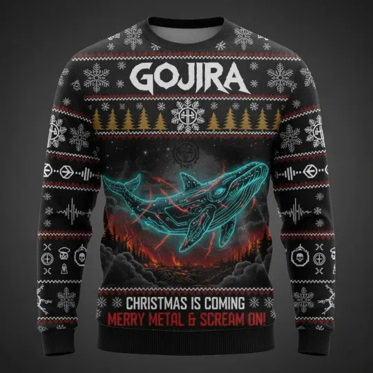 Discover Gojira band Christmas Is Coming Xmas GIft Ugly Sweater Hot New