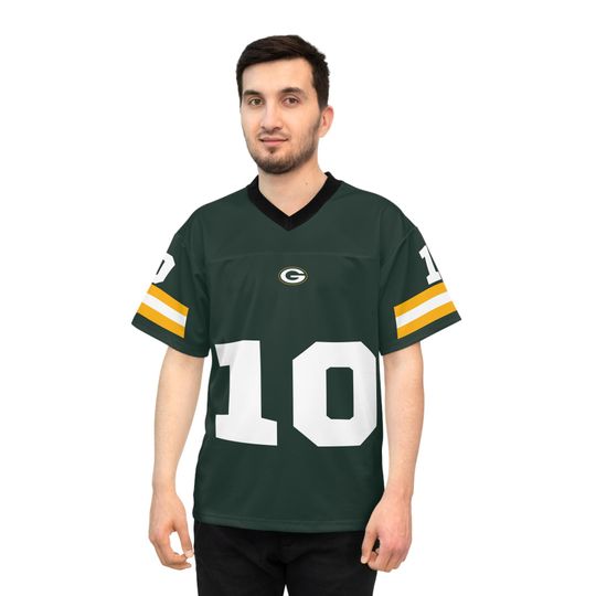 Jordan Love Vintage 1997 Green Bay Football Jerseys, Modern Players, Unisex Football Jersey, Sports Fan Gift, Retro Football Shirt