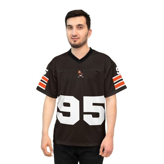 Myles Garrett Vintage 2003 Cleveland Football Jerseys, Modern Players, Unisex Football Jersey, Sports Fan Gift, Retro Football Shirt