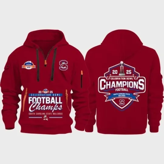 Discover 2025  Carolina State Celebration Bowl Champions Quarter Zip Hoodie