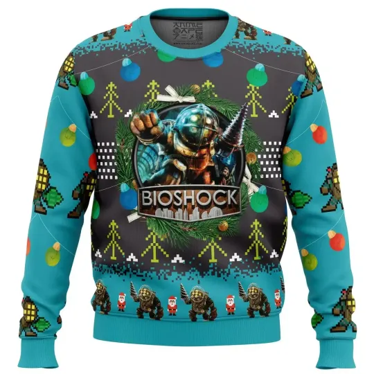 Discover Big Daddy Bioshock v2 Ugly Christmas Sweater