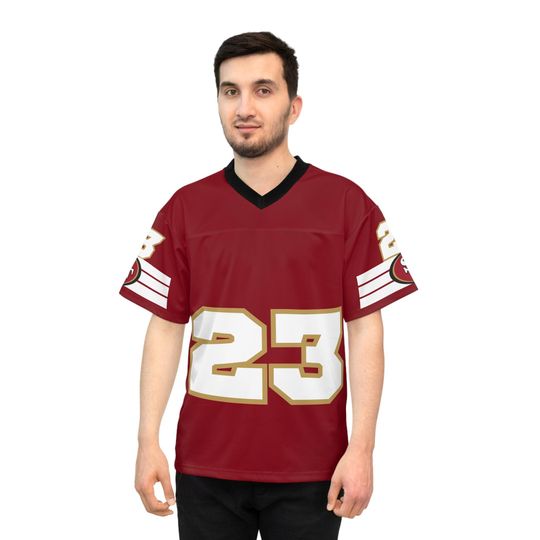 Christian McCaffrey Vintage San Francisco Football Jerseys, Modern Players, Unisex Football Jersey, Sports Fan Gift, Retro Football Shirt