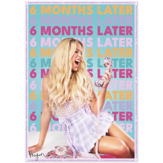 Discover Meghan Trainor 6 Months Later 2025 Tour Pittsburgh Poster