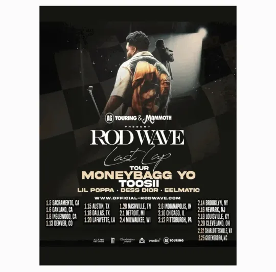 Rod Wave Tour 2026 Poster