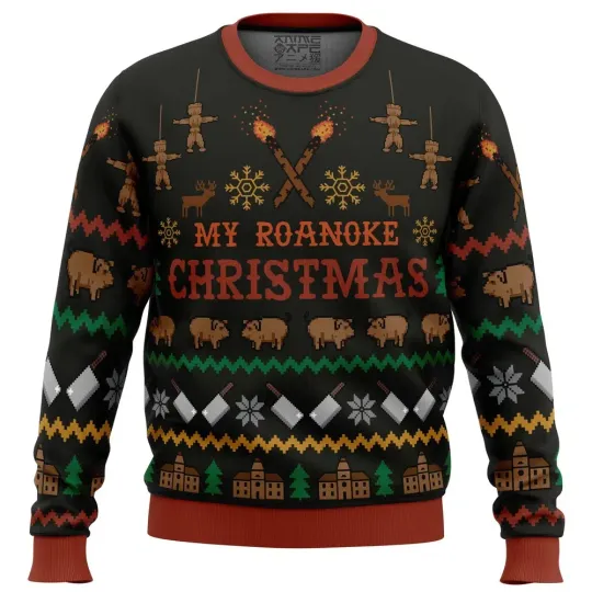 Discover My Roanoke Christmas American Horror Story Ugly Christmas Sweater