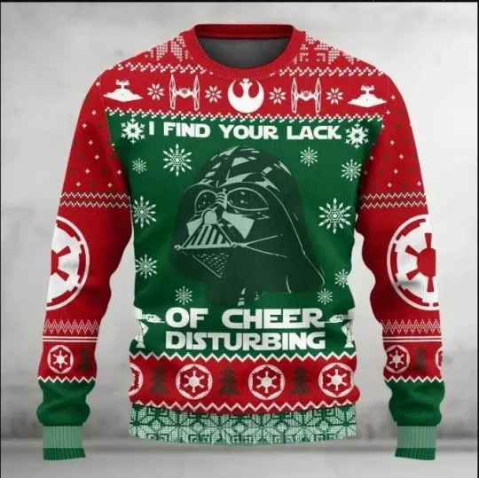 Discover Christmas Darth Vader Ugly Sweater, Star Wars Xmas Sweater,Christmas Gift