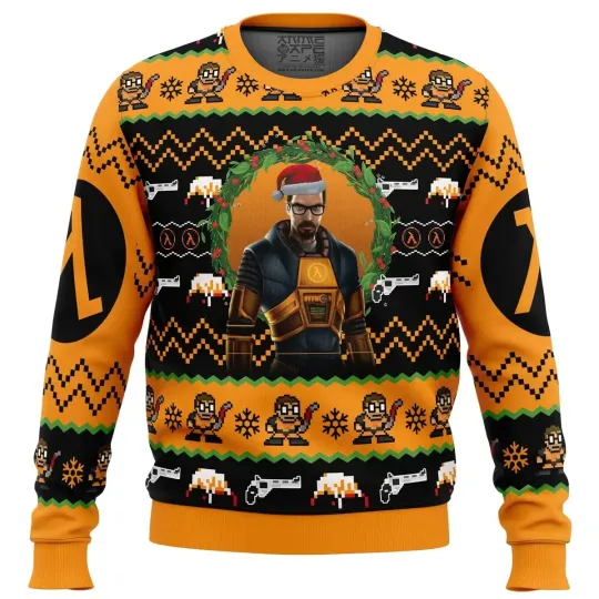 Discover Gordon Freeman Half-Life Ugly Christmas Sweater