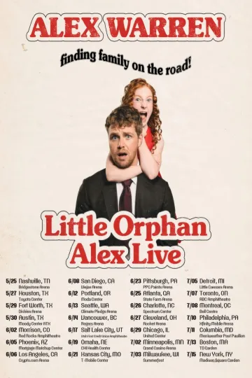 Discover Alex warren 2026 Tour Poster