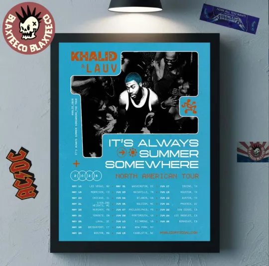 Discover Pop Music Summer Tour Poster 2026 Wall Art Fan Room Decor