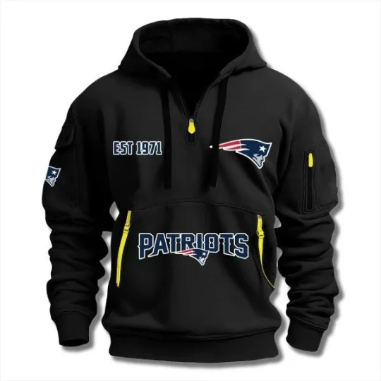 Discover Patriots EST 1971 Quarter Zip Hoodie