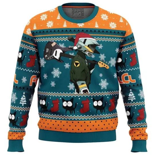 Discover Cool Guitar Canti Fooly Cooly FLCL Ugly Christmas Sweater