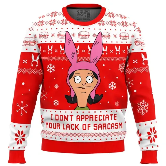 Discover I Dont Appreciate Your Lack of Sarcasm Bob’s Burgers Ugly Christmas Sweater