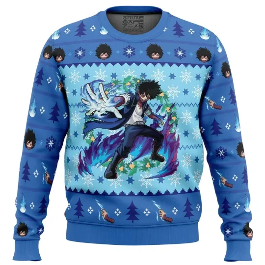 Christmas Dabi Hero Anime Ugly Christmas Sweater