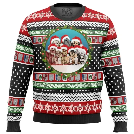 Nine Titans AO Titan Ugly Christmas Sweater
