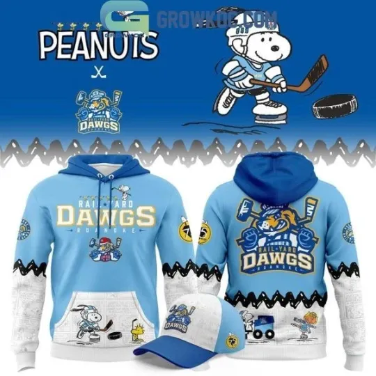 Roanoke Rail Yard Dawgs Peanuts Night 2026 Hoodie Shirt
