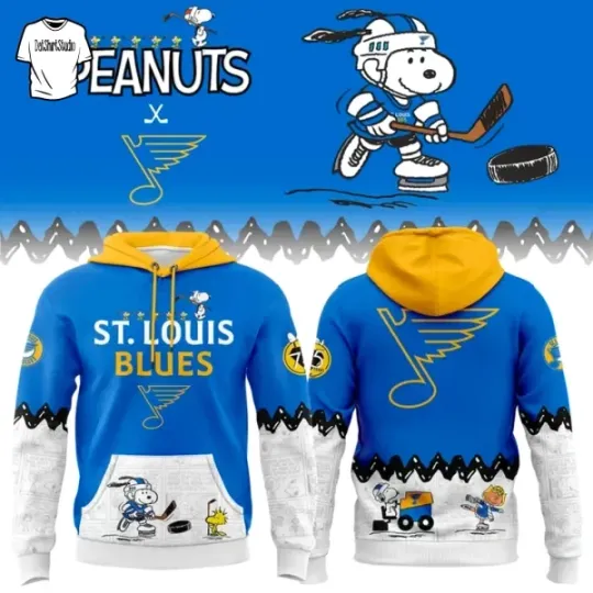 St. Louis Blues Peanuts Night Snoop Limited Edition Hoodie