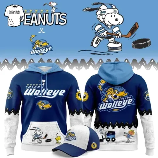 Discover Walleye Peanuts Night Snoop 2025 Special Edition Hoodie