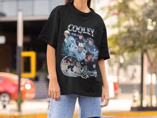 Discover Logan Cooley Shirt Vintage Utah Mammoth NHL Fan Utah Hockey Design Retro Bootleg Gift Classic Graphic Tee Unisex T-Shirt Limited Edition