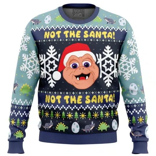 Discover Not the Santa Dinosaurs Ugly Christmas Sweater