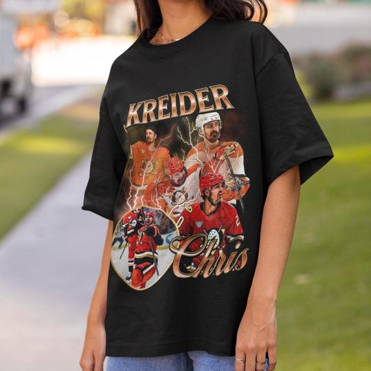 Chris Kreider Shirt Vintage 90s Anaheim Ducks NHL Hockey Design Retro Bootleg Sweater Gift Classic Graphic Tee Unisex TShirt Limited Edition