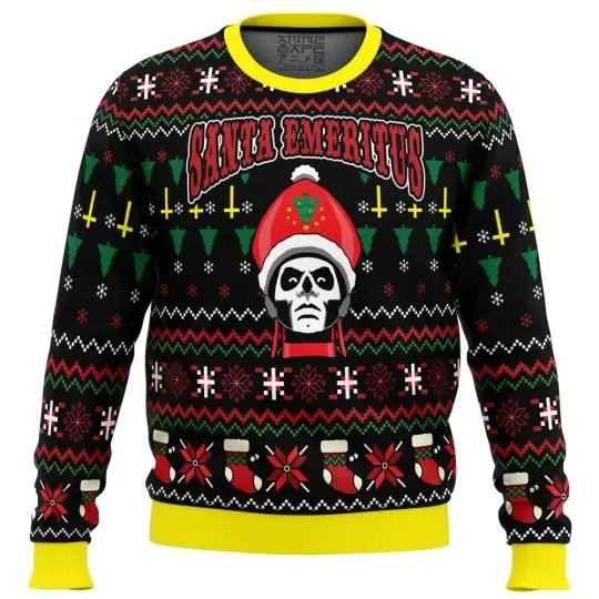 Discover Santa Emeritus Papa Emeritus Ugly Christmas Sweater