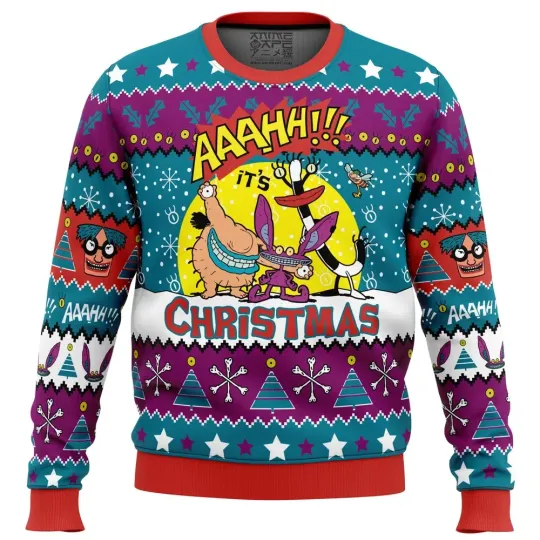 Discover Aaahh!!! Real Monsters Nick 90s Ugly Christmas Sweater