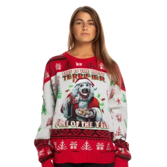 This Is The Most Terrifier Time Of The Year Ugly Christmas Sweater