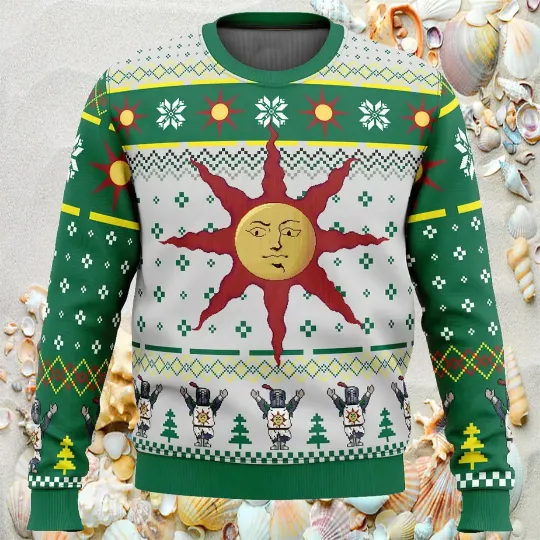 The Sun Dark Souls Ugly Christmas Sweater