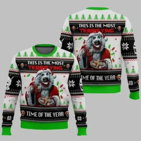 Christmas Terrifier Santa Ugly Christmas Sweater