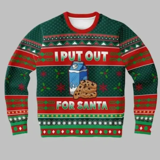 Discover I Put Out For Santa Ugly Christmas Sweater