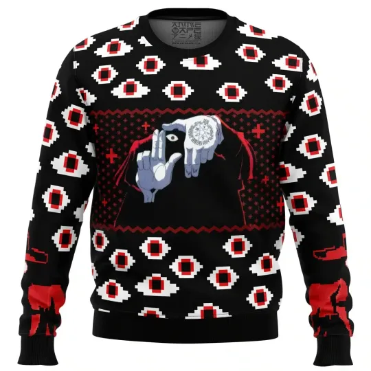 Discover Alucard Eyes Hellsing Ugly Christmas Sweater