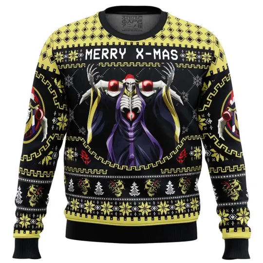 Discover Merry X-Mass Ainz Ooal Gown Overlord Ugly Christmas Sweater