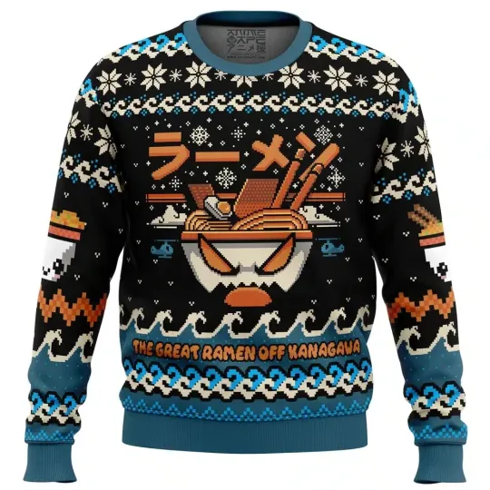 Discover The Great Ramen Off Kanagawa Ramen Ugly Christmas Sweater