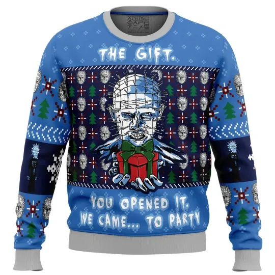 Discover The Gift Hellraiser Ugly Christmas Sweater