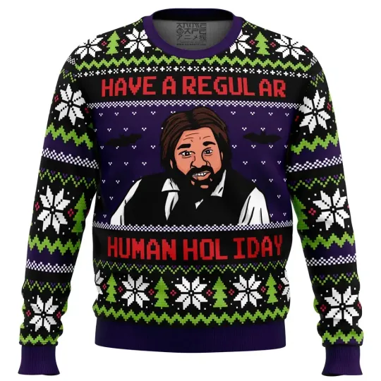 Discover Regular Human Holiday What We Do In The Shadows Ugly Christmas Sweater